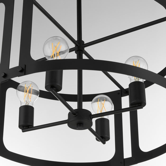 Myhouse Lighting Quorum - 8231-4-59 - Four Light Pendant - Colburn - Matte Black