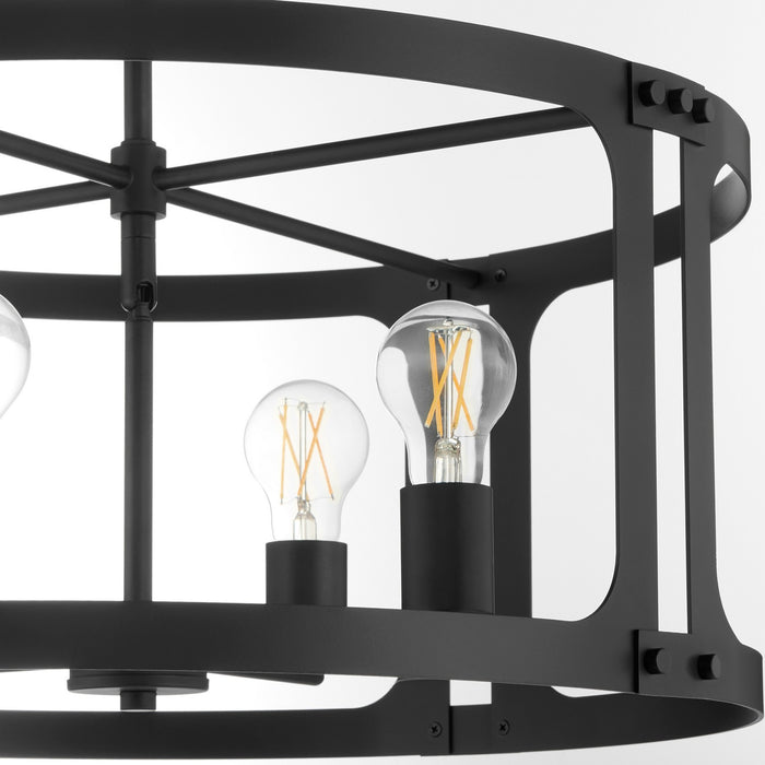 Myhouse Lighting Quorum - 8231-4-59 - Four Light Pendant - Colburn - Matte Black