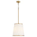 Myhouse Lighting Quorum - 8309-3-47 - Three Light Pendant - Marlon - Brushed Brass