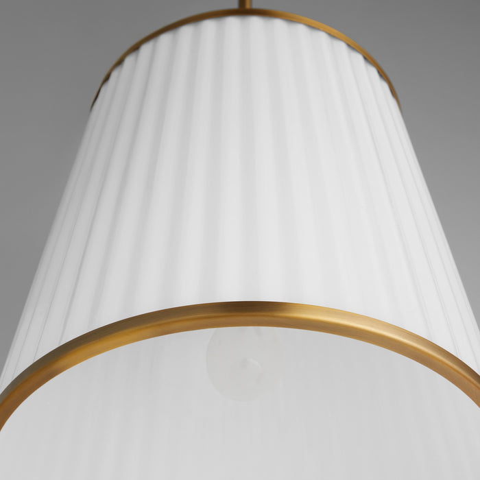 Myhouse Lighting Quorum - 8309-3-47 - Three Light Pendant - Marlon - Brushed Brass