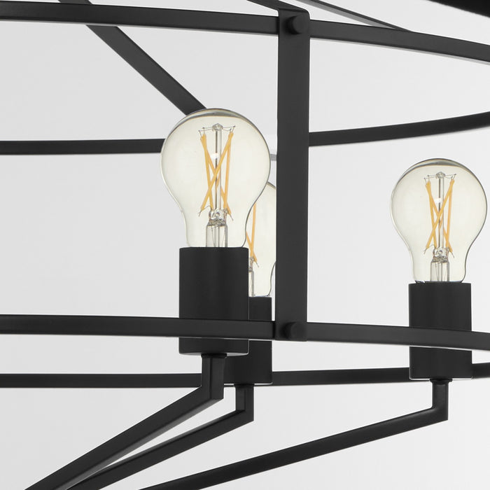 Myhouse Lighting Quorum - 8373-6-59 - Six Light Pendant - Tobin - Matte Black