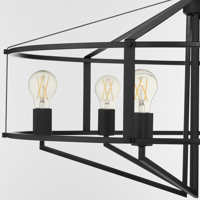 Myhouse Lighting Quorum - 8373-6-59 - Six Light Pendant - Tobin - Matte Black