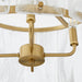 Myhouse Lighting Quorum - 8575-4-80 - Four Light Pendant - Prestige - Aged Brass