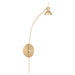 Myhouse Lighting Quorum - 943-80 - LED Wall Mount - Ricardo - Aged Brass