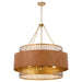 Myhouse Lighting Cyan - 11932 - Six Light Chandelier - Newcomb - Aged Brass/Brown