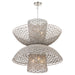 Myhouse Lighting Cyan - 11933 - Six Light Chandelier - Masasa - Pale Grey/Nickel