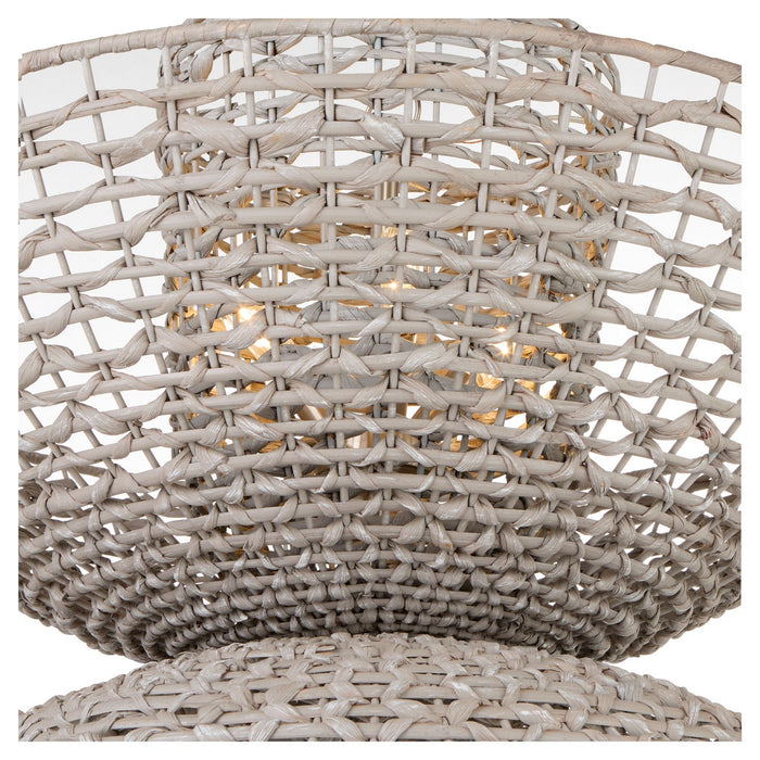 Myhouse Lighting Cyan - 11933 - Six Light Chandelier - Masasa - Pale Grey/Nickel