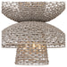 Myhouse Lighting Cyan - 11933 - Six Light Chandelier - Masasa - Pale Grey/Nickel