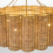 Myhouse Lighting Cyan - 11935 - Six Light Chandelier - Boracay - Natural Cane/Antique Brass