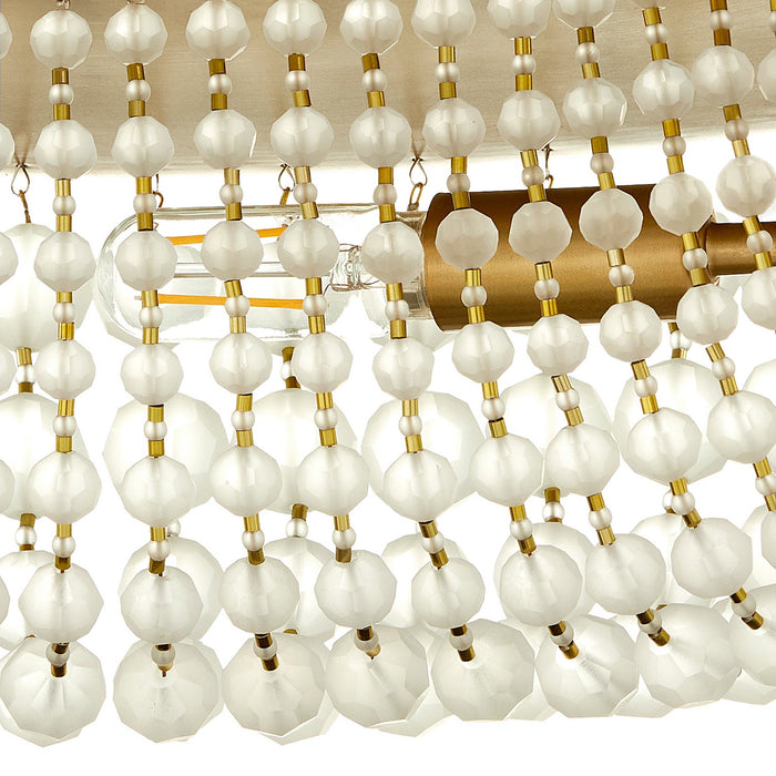 Myhouse Lighting Cyan - 11942 - Six Light Flush Mount - Ophelia - Aged Brass