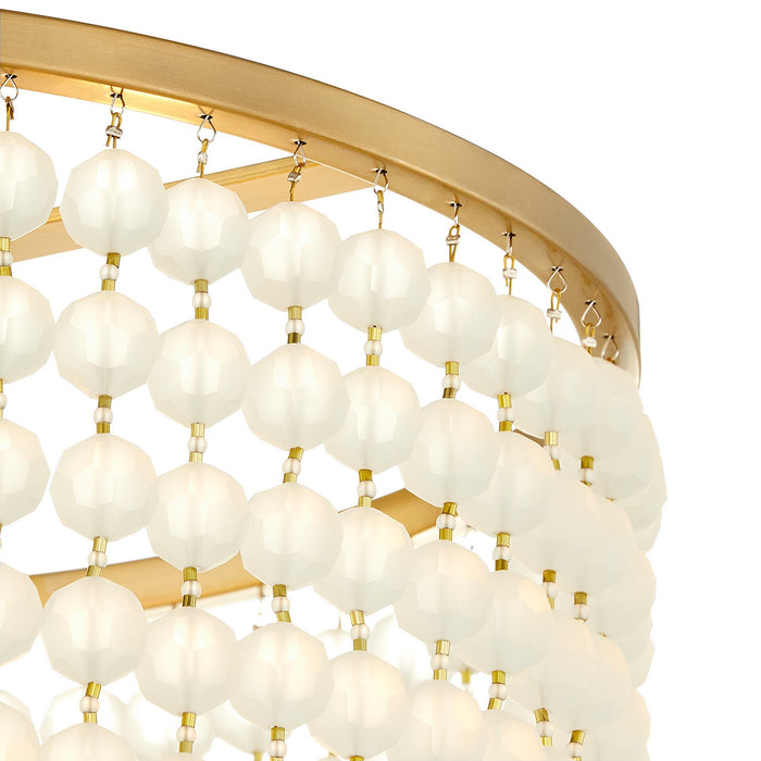 Myhouse Lighting Cyan - 11943 - Eight Light Pendant - Ophelia - Aged Brass