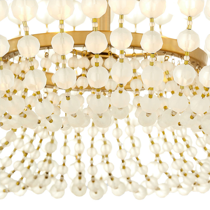 Myhouse Lighting Cyan - 11943 - Eight Light Pendant - Ophelia - Aged Brass