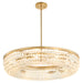 Myhouse Lighting Cyan - 11944 - Eight Light Chandelier - Ophelia - Aged Brass