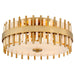 Myhouse Lighting Cyan - 11945 - Four Light Flush Mount - Cassio - Aged Brass