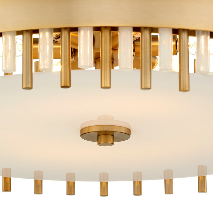 Myhouse Lighting Cyan - 11946 - Six Light Pendant - Cassio - Aged Brass