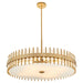 Myhouse Lighting Cyan - 11947 - Eight Light Pendant - Cassio - Aged Brass
