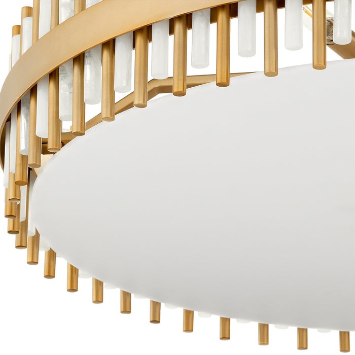 Myhouse Lighting Cyan - 11947 - Eight Light Pendant - Cassio - Aged Brass