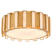Myhouse Lighting Cyan - 11948 - Four Light Flush Mount - Volterra - Aged Brass