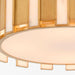 Myhouse Lighting Cyan - 11948 - Four Light Flush Mount - Volterra - Aged Brass