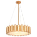 Myhouse Lighting Cyan - 11951 - Five Light Pendant - Volterra - Aged Brass