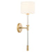 Myhouse Lighting Cyan - 11952 - One Light Wall Sconce - Hightower - Clear/Aged Brass