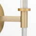 Myhouse Lighting Cyan - 11952 - One Light Wall Sconce - Hightower - Clear/Aged Brass