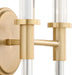 Myhouse Lighting Cyan - 11953 - Two Light Wall Sconce - Hightower - Clear/Aged Brass