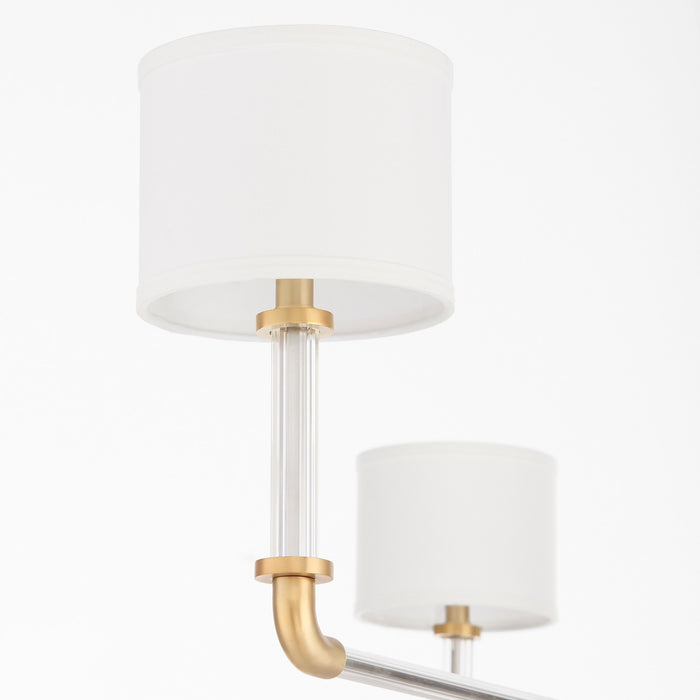 Myhouse Lighting Cyan - 11955 - Eight Light Chandelier - Hightower - Clear/Aged Brass