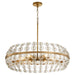 Myhouse Lighting Cyan - 11960 - Six Light Pendant - Selena - Aged Brass