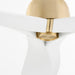 Myhouse Lighting Cyan - 11979 - 62"Ceiling Fan - Bora Bora - Aged Brass/Studio White