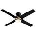 Myhouse Lighting Cyan - 11984 - 52"Ceiling Fan - Santa Ana - Aged Brass/Black