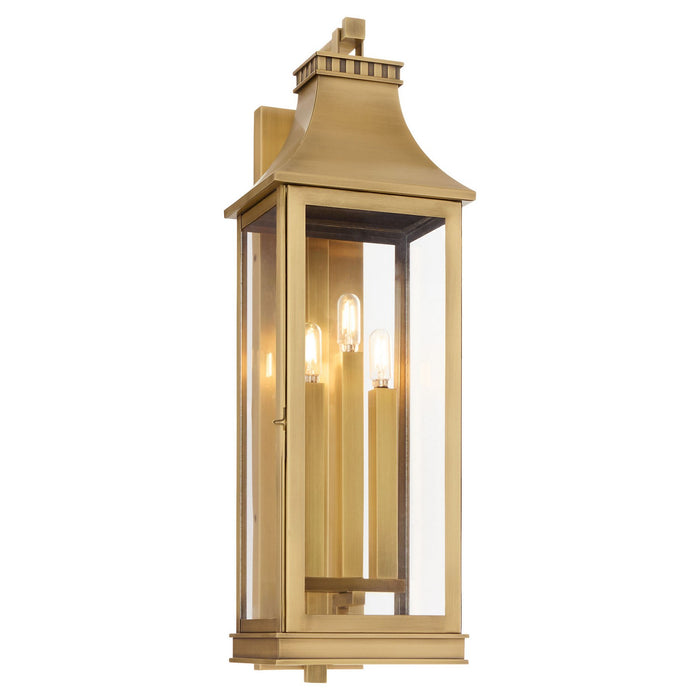 Myhouse Lighting Cyan - 11991 - Three Light Outdoor Wall Sconce - Salem - Heritage Brass