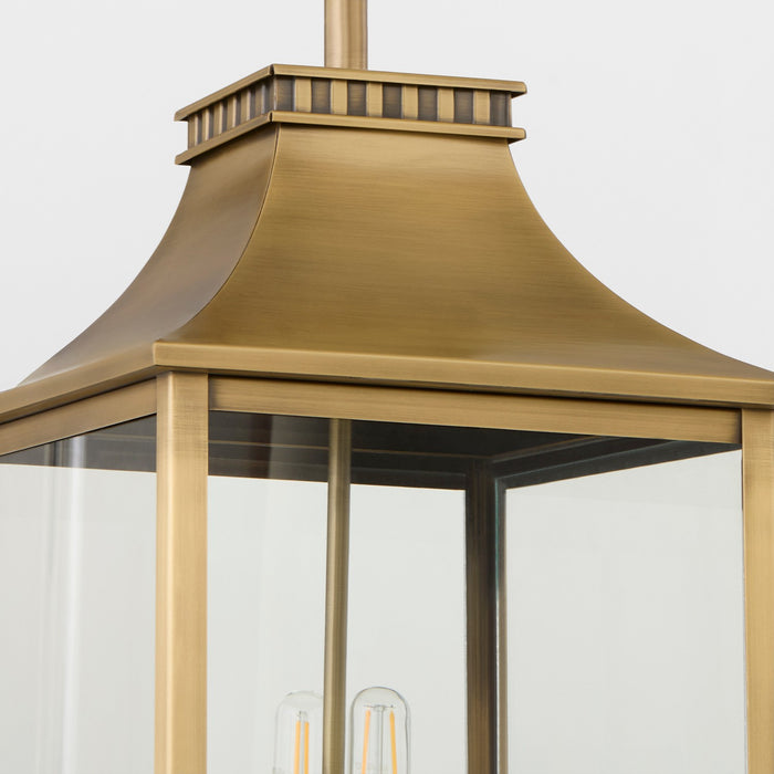 Myhouse Lighting Cyan - 11993 - Four Light Outdoor Pendant - Salem - Heritage Brass