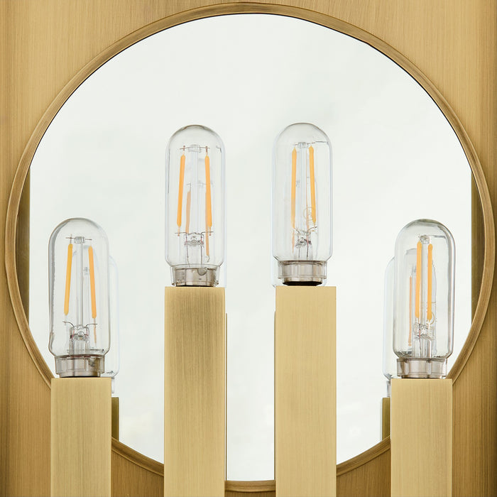 Myhouse Lighting Cyan - 11994 - Four Light Outdoor Wall Sconce - Guilford - Heritage Brass