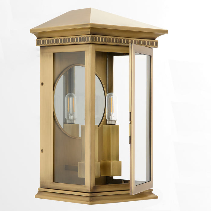 Myhouse Lighting Cyan - 11996 - Two Light Outdoor Wall Sconce - Guilford - Heritage Brass