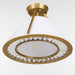 Myhouse Lighting Quorum - 2382-3-47 - Three Light Semi-Flush Mount - Gorham - Brushed Brass