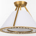 Myhouse Lighting Quorum - 2382-3-47 - Three Light Semi-Flush Mount - Gorham - Brushed Brass