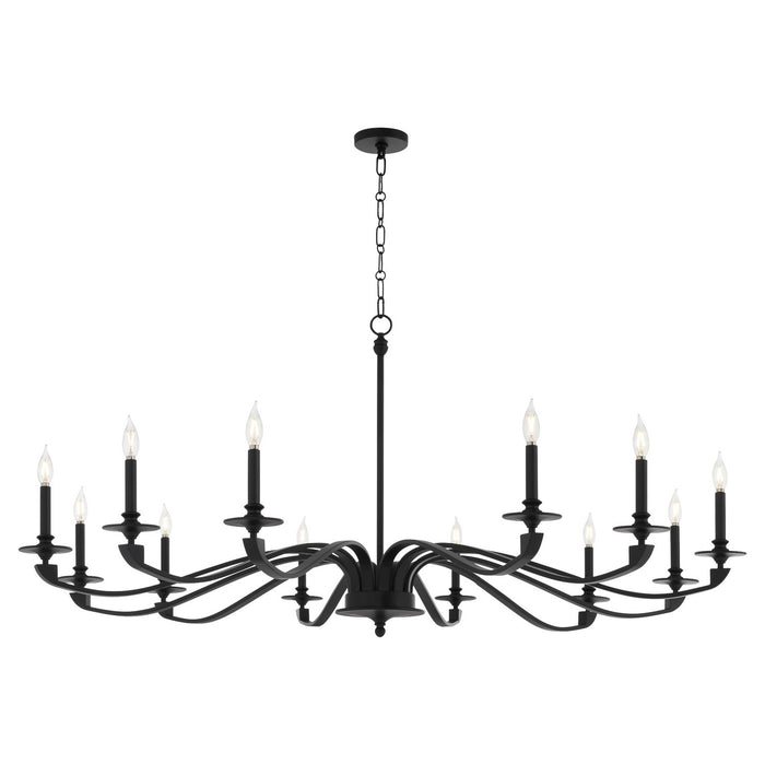 Myhouse Lighting Quorum - 6240-12-59 - 12 Light Chandelier - Chantelle - Matte Black