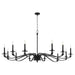 Myhouse Lighting Quorum - 6240-12-59 - 12 Light Chandelier - Chantelle - Matte Black