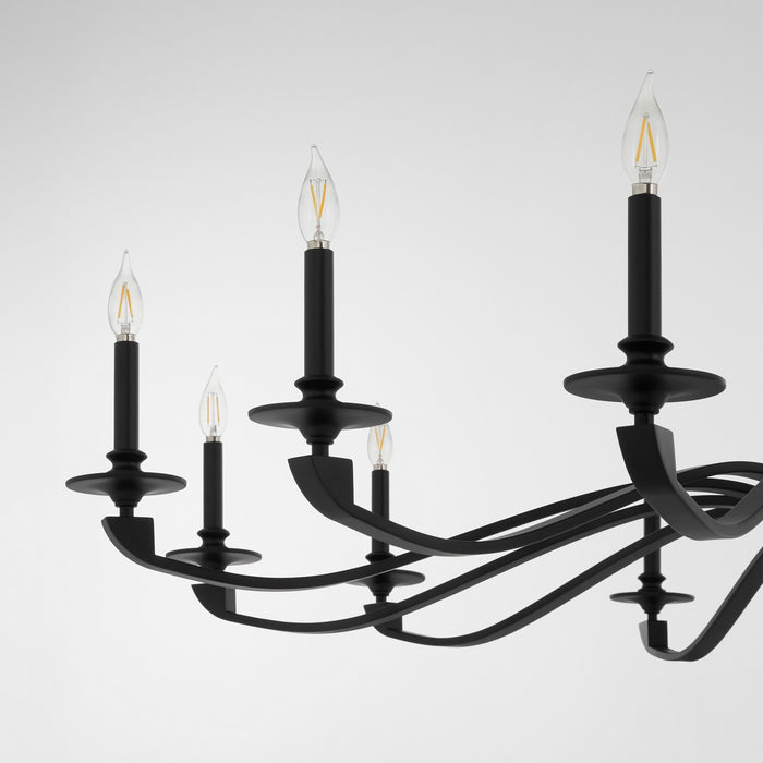 Myhouse Lighting Quorum - 6240-12-59 - 12 Light Chandelier - Chantelle - Matte Black
