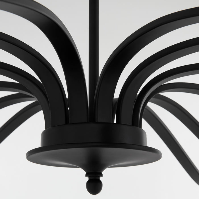 Myhouse Lighting Quorum - 6240-12-59 - 12 Light Chandelier - Chantelle - Matte Black