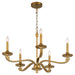 Myhouse Lighting Quorum - 6240-5-47 - Five Light Chandelier - Chantelle - Brushed Brass