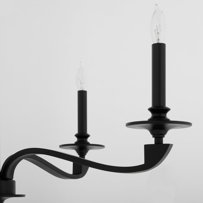 Myhouse Lighting Quorum - 6240-5-59 - Five Light Chandelier - Chantelle - Matte Black