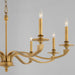 Myhouse Lighting Quorum - 6240-8-47 - Eight Light Chandelier - Chantelle - Brushed Brass
