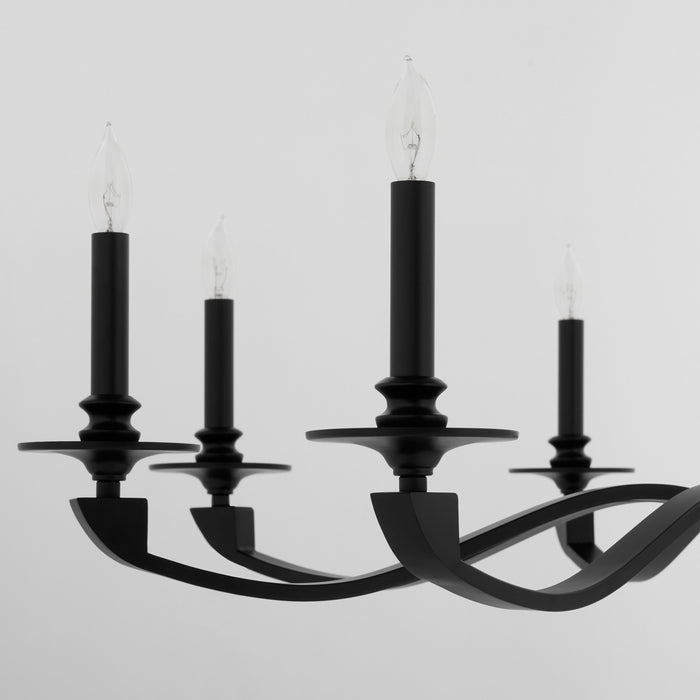 Myhouse Lighting Quorum - 6240-8-59 - Eight Light Chandelier - Chantelle - Matte Black