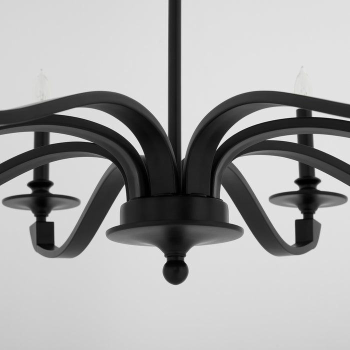 Myhouse Lighting Quorum - 6240-8-59 - Eight Light Chandelier - Chantelle - Matte Black