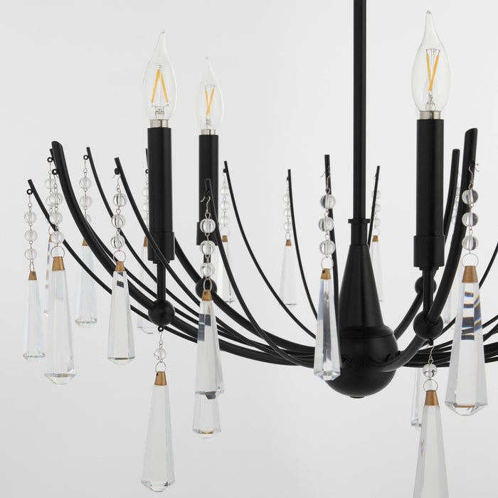Myhouse Lighting Quorum - 673-5-59 - Five Light Chandelier - Eloise - Matte Black