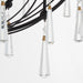 Myhouse Lighting Quorum - 673-5-59 - Five Light Chandelier - Eloise - Matte Black