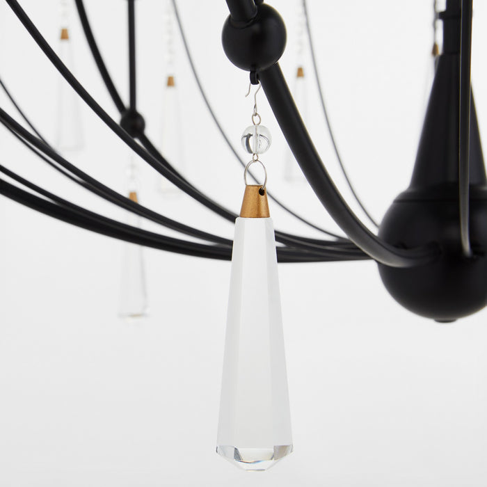 Myhouse Lighting Quorum - 673-6-59 - Six Light Chandelier - Eloise - Matte Black