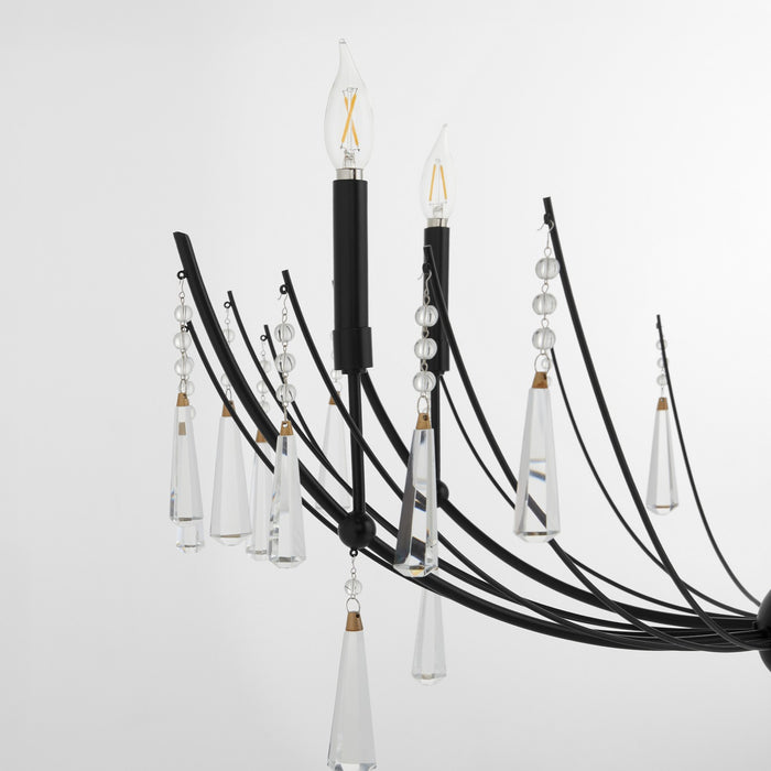 Myhouse Lighting Quorum - 673-6-59 - Six Light Chandelier - Eloise - Matte Black